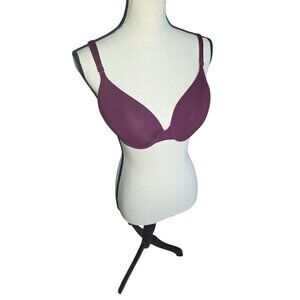 Victorias Secret Underwire Push-Up Bra*Plum Purple*Soft Fabric*Sissy*NWOT*36C